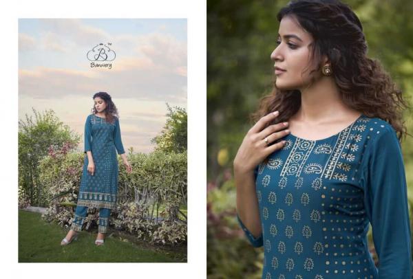 Banwery Peri Peri Fancy Rayon Kurti With Bottom Collection